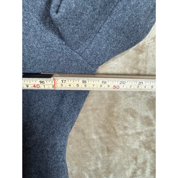 Vans Gray Hooded Wool Blend Peacoat | Women’s Medium Toggle Back Detail - Picture 12 of 12